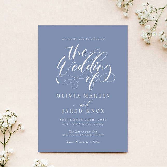 Elegant Calligraphy Classic Wedding Invitation (Creator Uploaded)