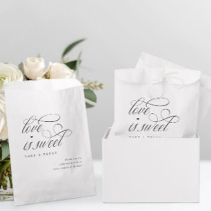 Elegant Calligraphy Classy Luxury Wedding Favour Bag