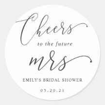 Elegant Calligraphy Future Mrs. Bridal Shower