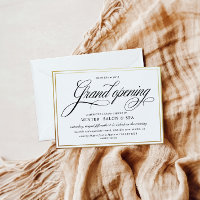 Elegant Calligraphy Gold Grand Opening