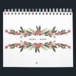 Elegant Calligraphy Hand Painted Christmas Custom Calendar<br><div class="desc">***this design is part of a christmas holiday collection*** _______________________ this design template is fully editable and customisable by you the customer - click personalise further button if you with to move, add, delete or make major changes to the design _______________________ *if you have any DESIGN questions or need more...</div>