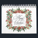 Elegant Calligraphy Hand Painted Christmas Custom Calendar<br><div class="desc">***this design is part of a christmas holiday collection*** _______________________ this design template is fully editable and customisable by you the customer - click personalise further button if you with to move, add, delete or make major changes to the design _______________________ *if you have any DESIGN questions or need more...</div>