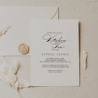 Elegant Calligraphy Kitchen Tea Bridal Shower