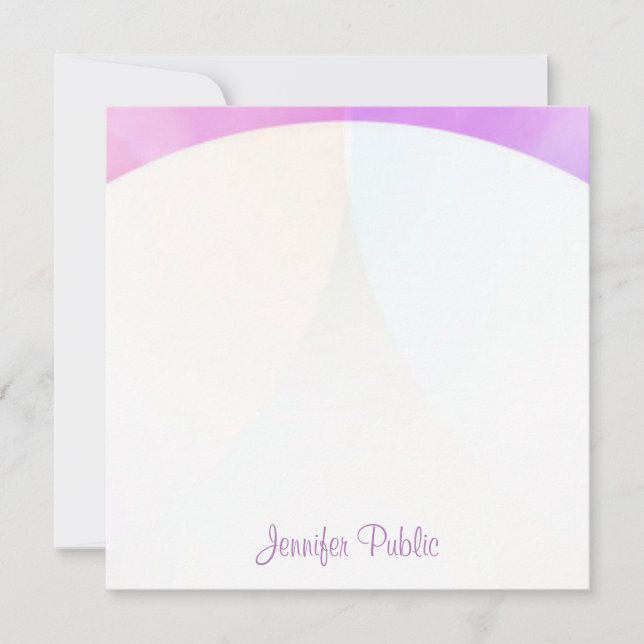 Elegant Calligraphy Name Script Monogram Template (Front)