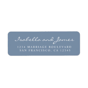 Elegant Calligraphy Names Wedding Return Address   Return Address Label