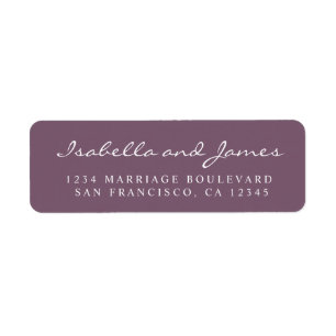 Elegant Calligraphy Names Wedding Return Address   Return Address Label