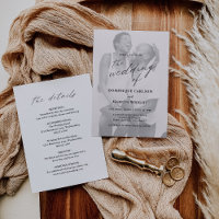 Elegant Calligraphy Photo Modern Wedding