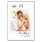 Elegant Calligraphy Photo Wedding Double Sided