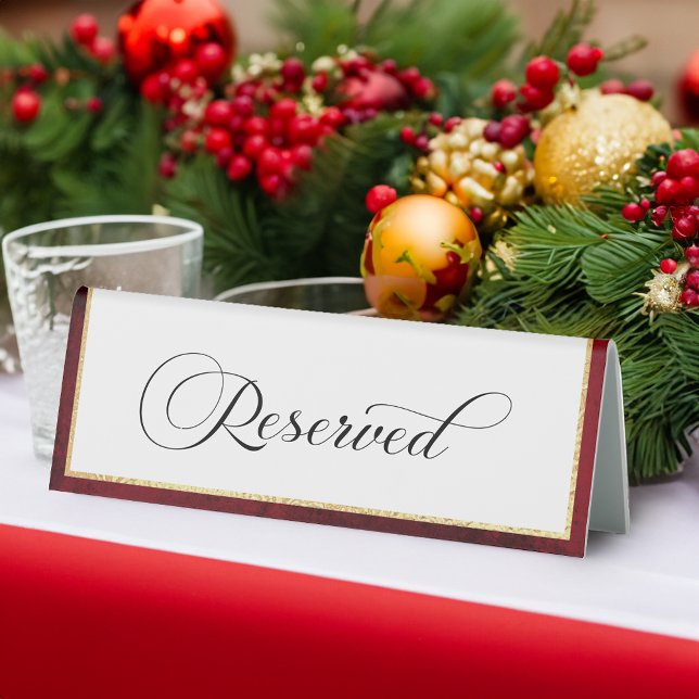 Elegant Calligraphy Red and Gold Wedding Reserved (Creator Uploaded)