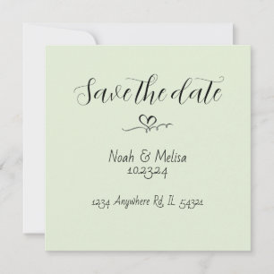 Elegant Calligraphy Save the Date Invitations