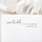 Elegant Calligraphy Save the Date Return Address 