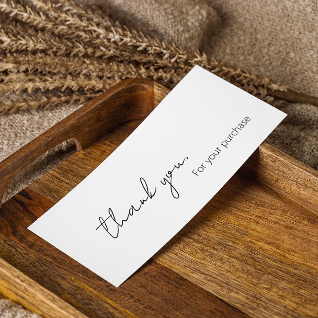 Elegant Calligraphy Scrip Thank You For Your Order (Instagram Follow Us Qr Code Pink Modern)