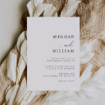 Elegant Calligraphy Script Black White Wedding Invitation<br><div class="desc">Elegant Calligraphy Script Black White Wedding Invitation</div>