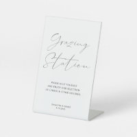 Elegant Calligraphy Script Grazing Station Wedding