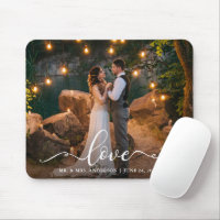 Elegant Calligraphy Script Love Wedding Photo