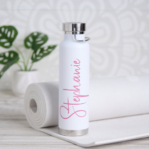 Elegant Calligraphy Script Personalized Name Water Bottle