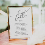 Elegant Calligraphy Script Rustic Wedding  Table Number<br><div class="desc">Elegant Calligraphy Script Rustic Wedding Table Number</div>