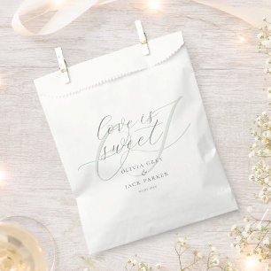 Elegant Calligraphy Script Wedding Favour Bag