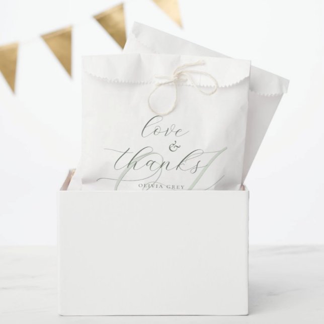 Elegant Calligraphy Script Wedding Favour Bag (Creator Uploaded)