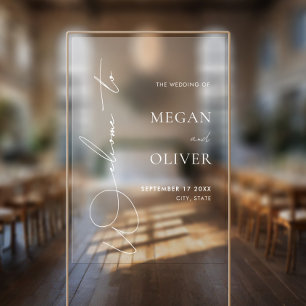 Elegant Calligraphy Script Wedding Welcome