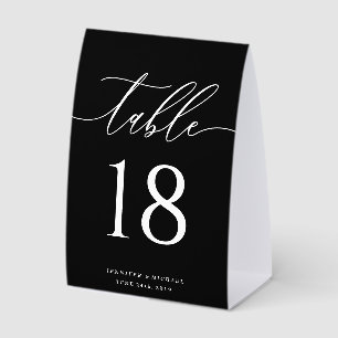Elegant Calligraphy Table Numbers Sophisticated