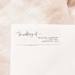 Elegant Calligraphy the wedding of Return Address  Return Address Label<br><div class="desc">Where Dreams Meet Elegance Elevate your special day with our enchanting ensemble of stationery, meticulously crafted to infuse your wedding with whimsy and grace. From delicate invitations to exquisite place cards, this collection is a symphony of intricate calligraphy and timeless design. Create a celebration that's uniquely yours, as our Whimsical...</div>