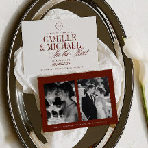 Elegant Calligraphy Tie The Knot 2 Photo Wedding