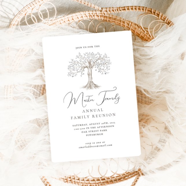 Elegant Calligraphy Watercolor Tree Family Reunion (Creator Uploaded)