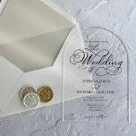 Elegant Calligraphy Wedding Acrylic Invitations<br><div class="desc">Our stunning wedding invitations are easy to personalise with your details, and your guests will love them. Customise them with your information to impress everyone. If you have any special requests, please feel free to chat with us. PLEASE NOTE: For assistance on orders, shipping, product information, etc., contact Zazzle Customer...</div>