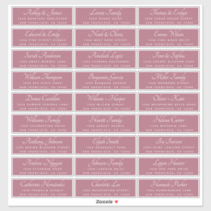 Elegant Calligraphy Wedding Guest Address Labels