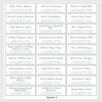 Elegant Calligraphy Wedding Guest Address Labels