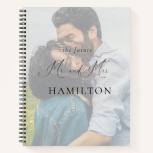 Elegant Calligraphy Wedding Planning Notebook 