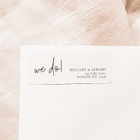 Elegant Calligraphy Wedding Return Address 
