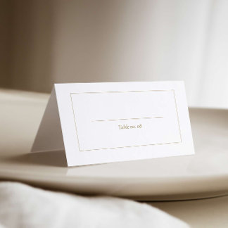 Elegant Calligraphy Wedding Tent Place Card