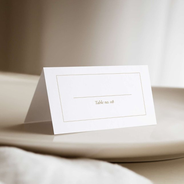 Elegant Calligraphy Wedding Tent Place Card (Creator Uploaded)