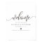Elegant calligraphy Welcome Wedding Sign