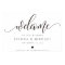 Elegant calligraphy Welcome Wedding Sign