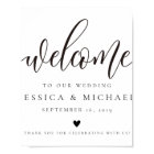 Elegant calligraphy Welcome Wedding Sign