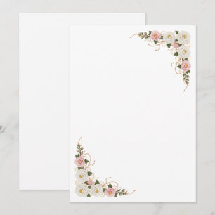 Elegant Camellia Floral Wedding Background Invitation
