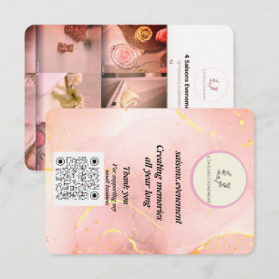 Elegant Candle Business Card 4saisons.evenement