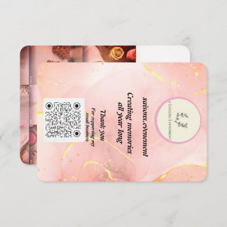 Elegant Candle Business Card | 4saisons.evenement