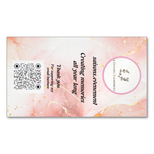 Elegant Candle Business Card 4saisons.evenement