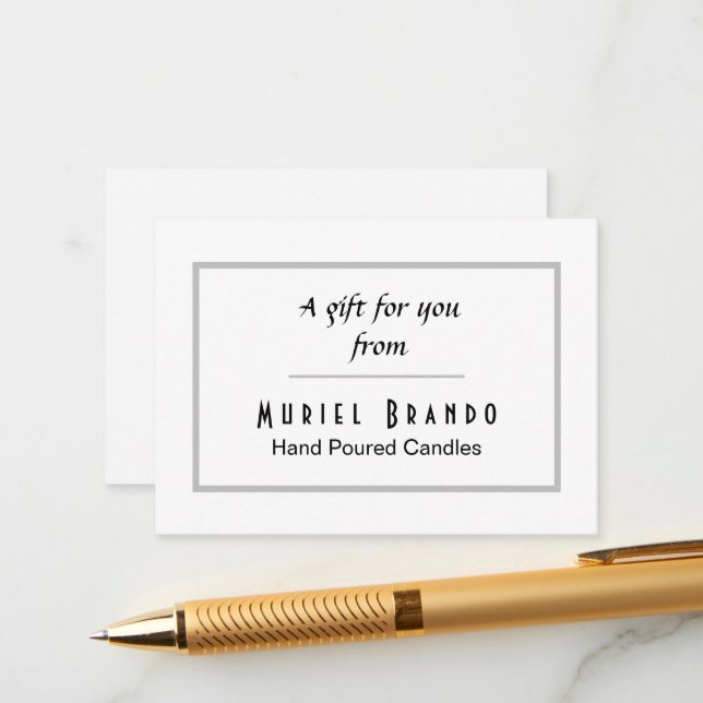 Elegant Candle Company V2  Enclosure Card (Front/Back In Situ)