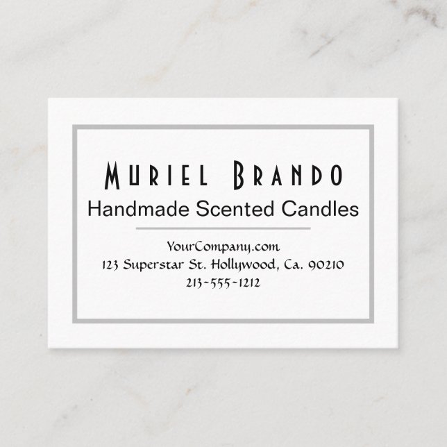 Elegant Candle Company V3 Business Card (Front)