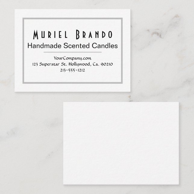 Elegant Candle Company V3 Business Card (Front/Back)