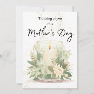 Elegant Candle Sympathy Card for Mother’s Day