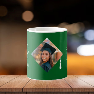 Elegant Cap Topper Custom Graduate Photo Keepsake Coffee Mug