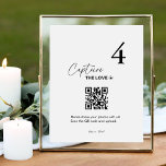 Elegant Capture The Date Wedding Table Seating Pedestal Sign<br><div class="desc">Introducing our Elegant Capture The Date Wedding Table Seating Pedestal Sign. This sign is a fun and modern addition to any wedding or event. It features a playful message that encourages guests to capture their memories at the table. Perfect for social media savvy couples, it adds a touch of humour...</div>