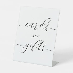 Elegant Cards and Gifts Sign Pedestal