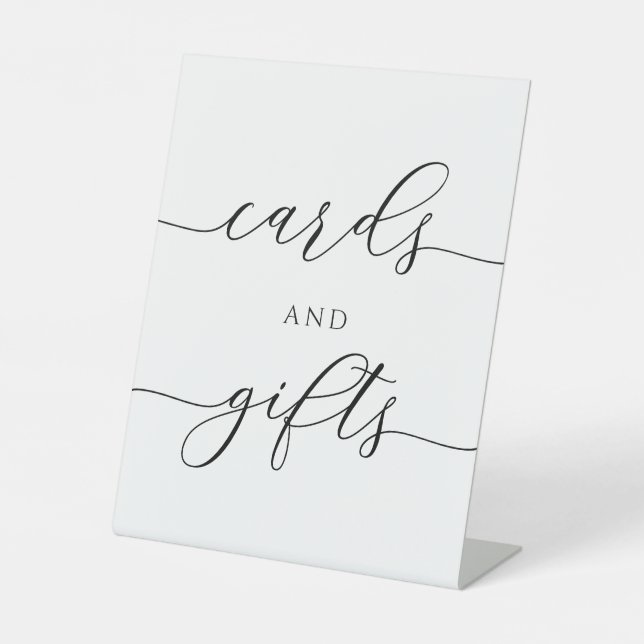 Elegant Cards and Gifts Sign Pedestal (Front)